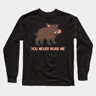 Cute Wild Boar Long Sleeve T-Shirt
